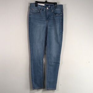 Seven7 Tummyless Skinny Denim Jean, Women's Size 6 - Martinique Blue